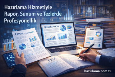 Hazırlama Hizmetiyle Rapor Sunum ve Tezlerde Profesyonellik - Hazırlamak İstediğiniz Her şey İçin Tek Adres